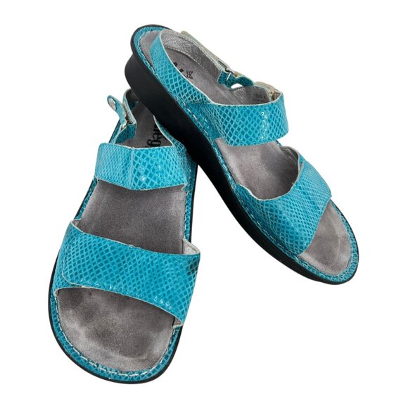 Alegria Verona Aqualita Turquoise Blue Sandals Size 40 9.5 - Picture 3 of 13